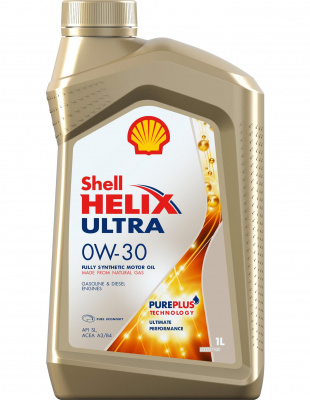 Shell Helix Ultra 0W-30 синтетическое 1л