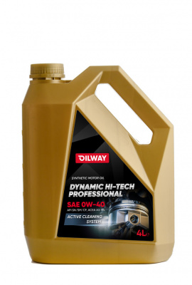 Моторное масло OilWay Dynamic Hi-Tech Professional 0w40 API SN/CF ACEA A3/B4 синтетическое