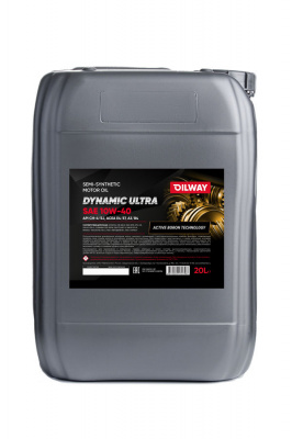 Моторное масло OilWay Dynamic Ultra 10w40 API CH-4/SJ ACEA E4/E7/A3/B4 полусинтетическое