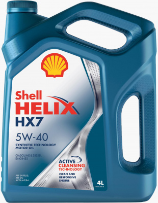 Shell Helix HX7 5W-40 полусинтетическое 4л