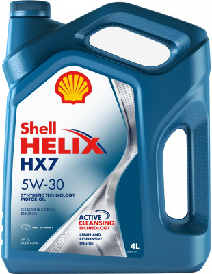 Shell Helix HX7 5W-30 полусинтетическое 4л