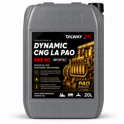 Моторное масло OilWay QX Dynamic CNG LA PAO SAE 40 API CF/SJ для стационарных газопоршневых