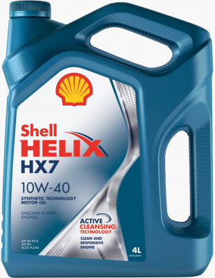 Shell Helix HX7 10W-40 полусинтетическое 4л