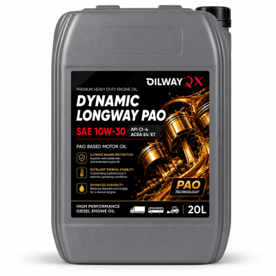 Моторное масло OilWay QX Dynamic LongWay PAO 10w30 API CI-4 ACEA E4/E7 PAO