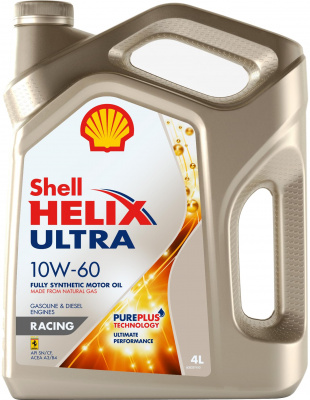 Shell Helix Ultra Racing 10W-60 синтетическое 4л
