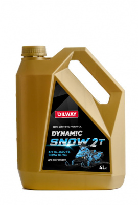 Моторное масло OilWay Dynamic Snow 2T зимнее API TC полусинтетическое