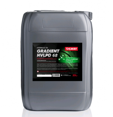 Масло гидравлическое OilWay Gradient HVLPD 68 полусинтетическое