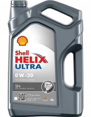 Shell Helix Ultra SN 0W-20 синтетическое 4л