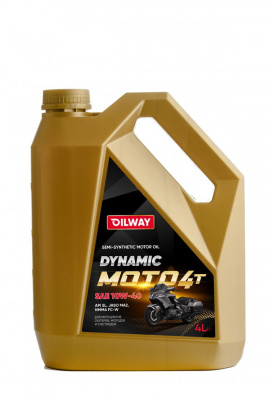 Моторное масло OilWay Dynamic Moto 4T 10w40 API SL полусинтетическое