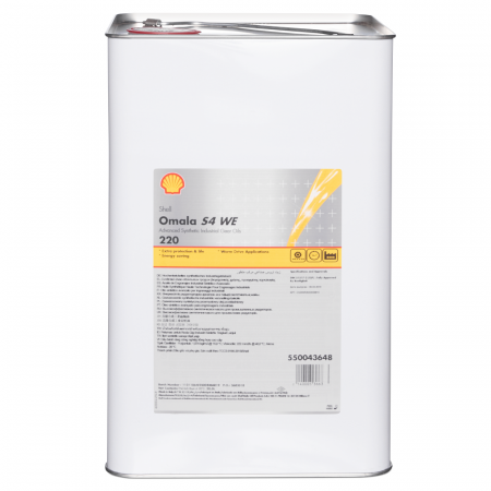 Shell Omala S4 WE 220, синтетическое масло для червячных редукторов