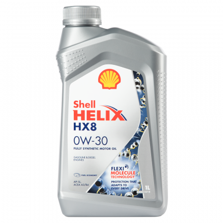 Shell Helix HX8 0W-30 синтетическое 1л