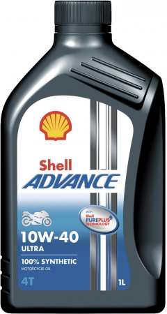 Shell Advance 4T Ultra 10W-40 для мотоциклов 1л
