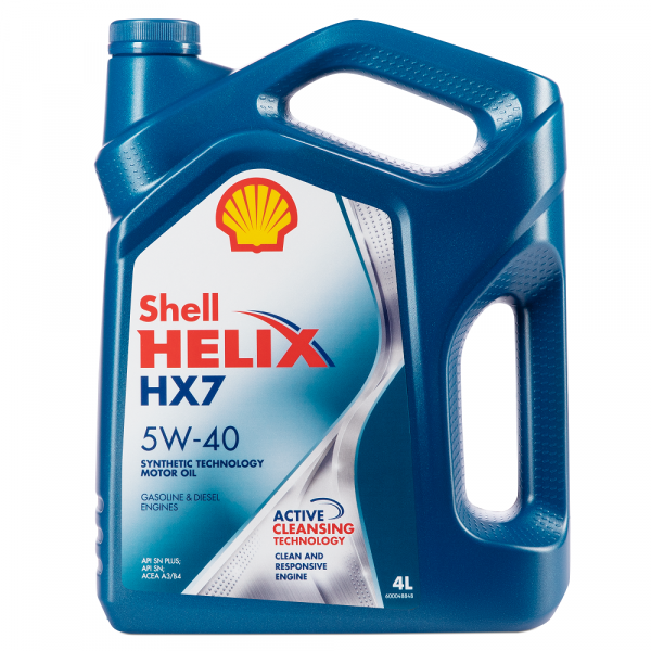 Моторное масло Shell Helix HX7 5W-40 для бензиновых и дизельных двигателей
