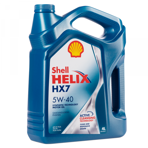 Моторное масло Shell Helix HX7 5W-40 для бензиновых и дизельных двигателей