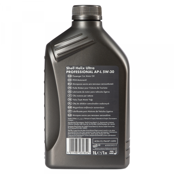 Моторное масло Shell Helix Ultra Professional AP-L 5W-30 ACEA C2