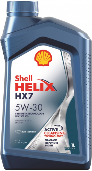 Моторное масло Shell Helix HX7 5W-30 для бензиновых и дизельных двигателей