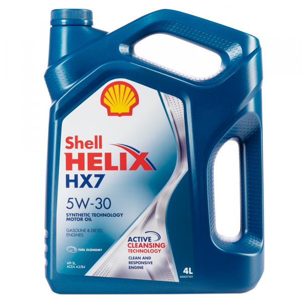 Моторное масло Shell Helix HX7 5W-30 для бензиновых и дизельных двигателей