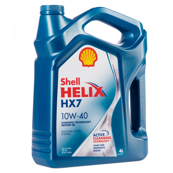 Моторное масло Shell Helix HX7 10W-40 для бензиновых и дизельных двигателей