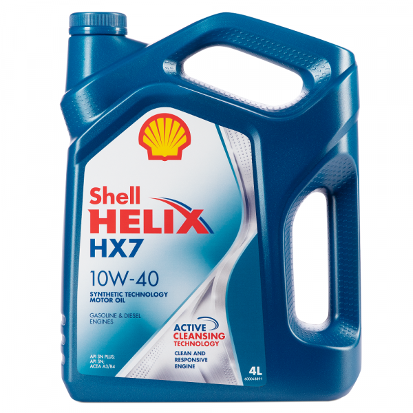 Моторное масло Shell Helix HX7 10W-40 для бензиновых и дизельных двигателей