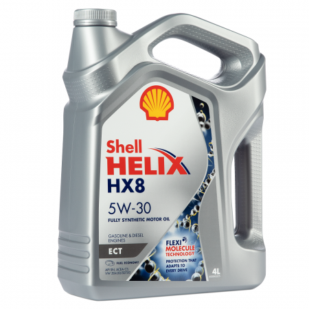 Моторное масло Shell Helix HX8 ECT 5W-30 для бензиновых и дизельных двигателей с DPF