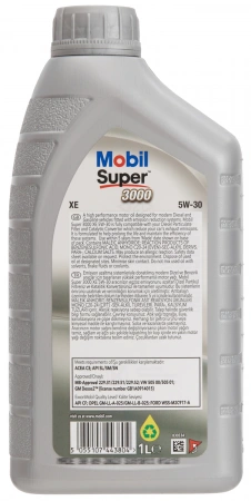 Mobil Super 3000 XE 5W-30 синтетическое